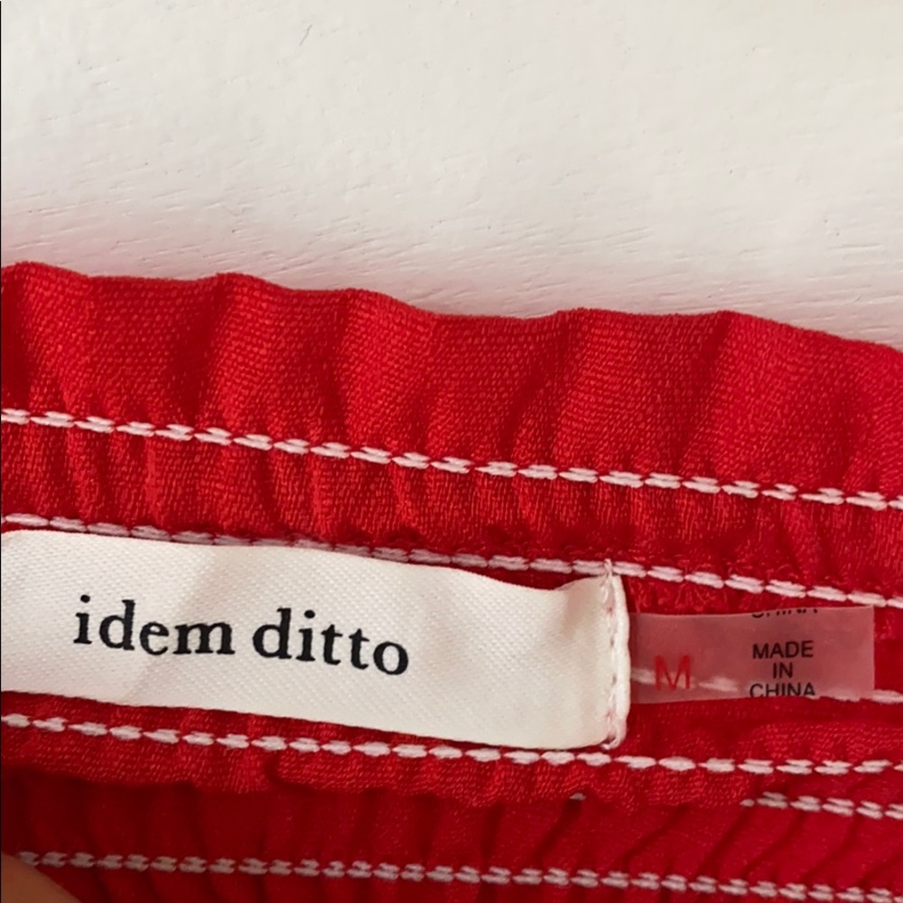 Idea Ditto Ruffled Red Top - Picture 2 of 3